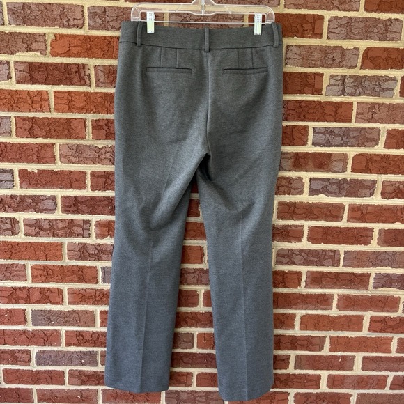 Talbots Soho Dress Pants Women's 6 Dark Gray Ponte Knit Straight Leg Office Wear - Picture 4 of 6